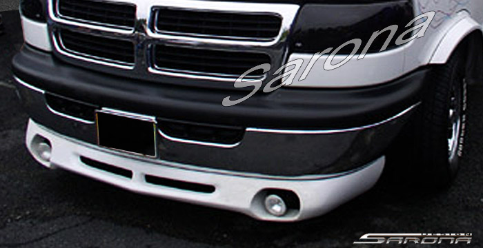 Custom Dodge Van Front Bumper Add-on  Front Lip/Splitter (1998 - 2003) - $390.00 (Manufacturer Sarona, Part #DG-001-FA)